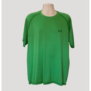Under Armour HeatGear Catalyst Shirt Mens XL Green Loose Fit Short Sleeve